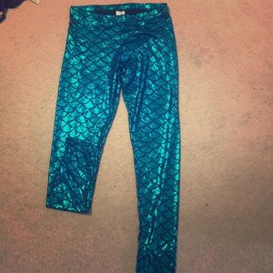 Mermaid costume leggings NWOT
